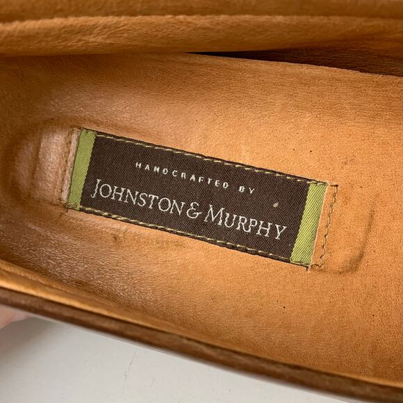 Johnston & Murphy Brown Leather Tassel Loafers Mens 11M Dress Shoes main image 8